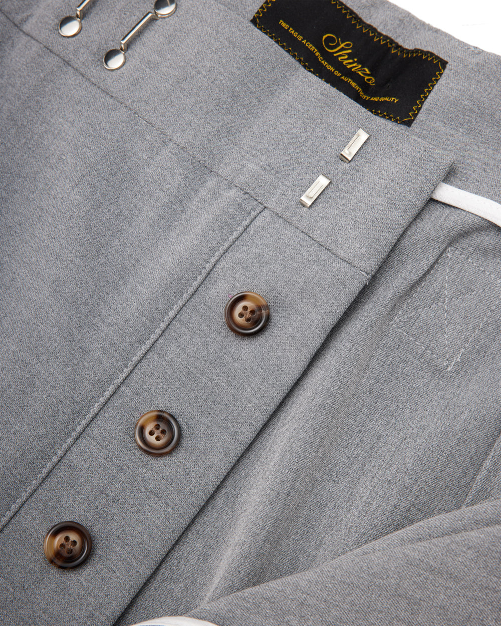 Gyokudō Grey Adjustable Suit Pants