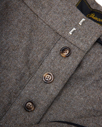 Gyokudō Ash Grey Pleated Wool Trousers