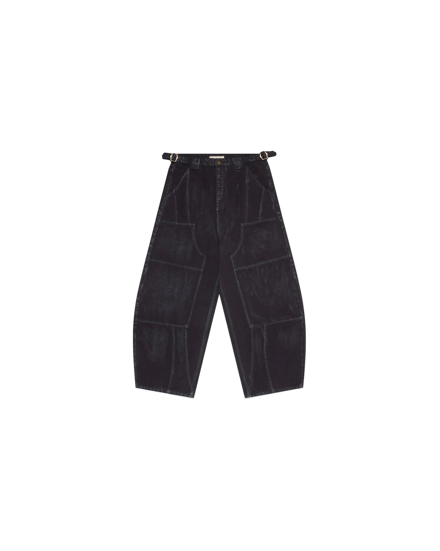 Shokunin 15oz Canvas Double Knee Pants Black