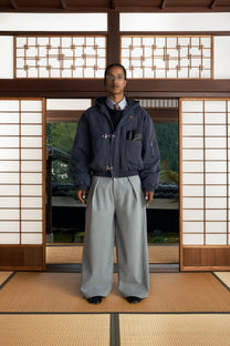 Gyokudō Grey Adjustable Suit Pants