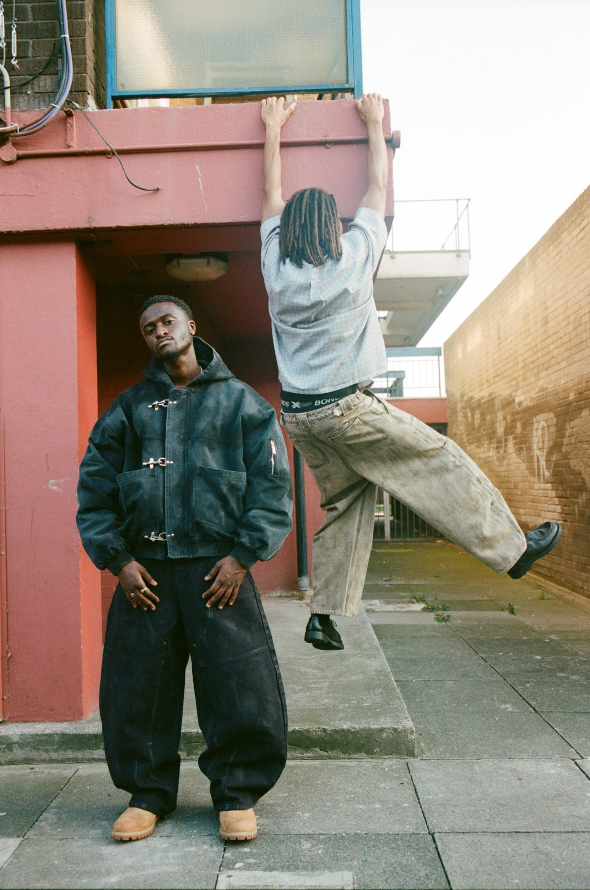 Shokunin 15oz Canvas Double Knee Pants Black