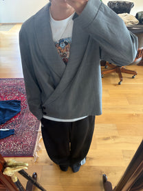 Grey Kimono Blazer