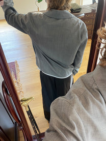 Grey Kimono Blazer