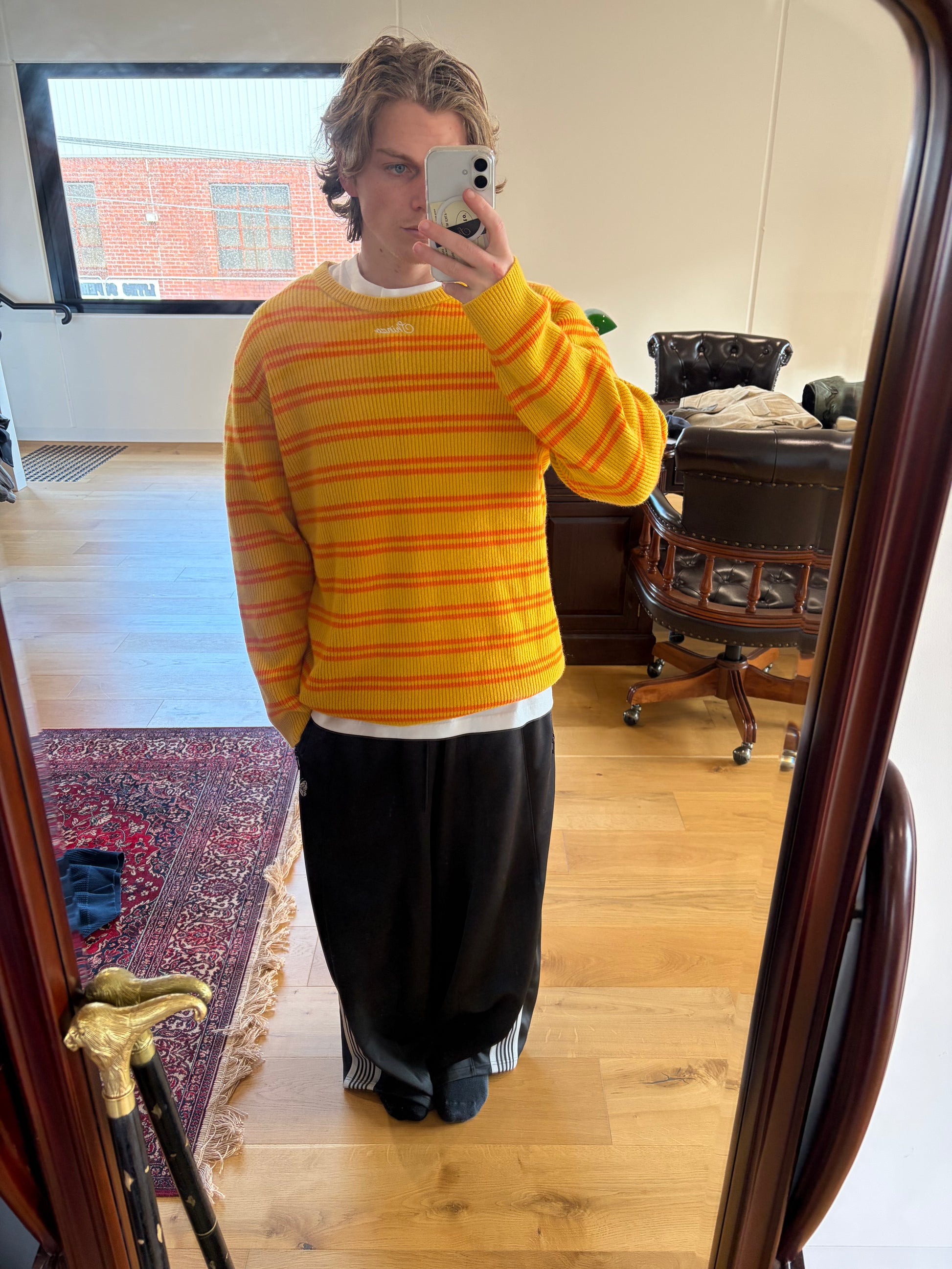 Yellow Striped Knit