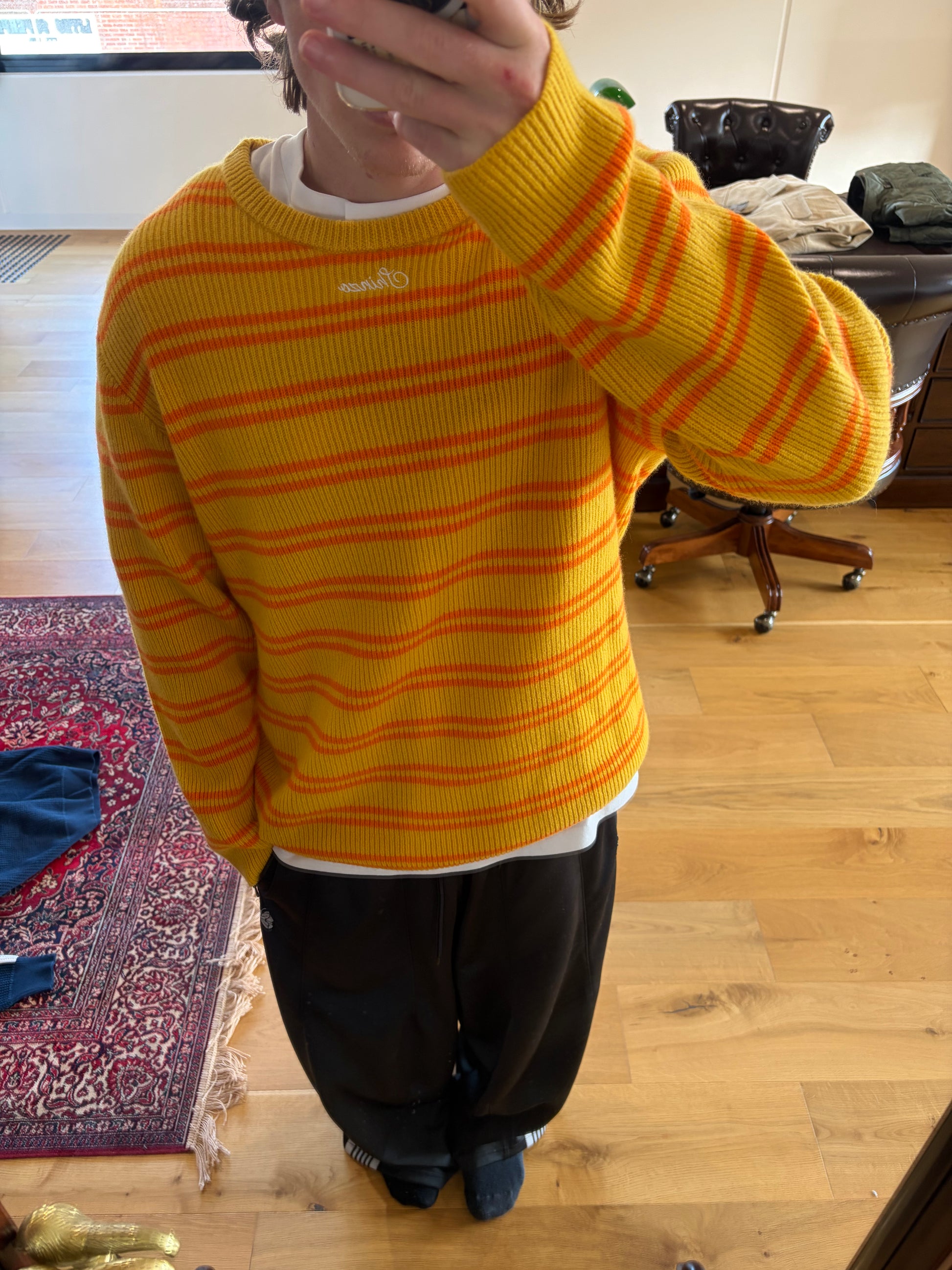 Yellow Striped Knit