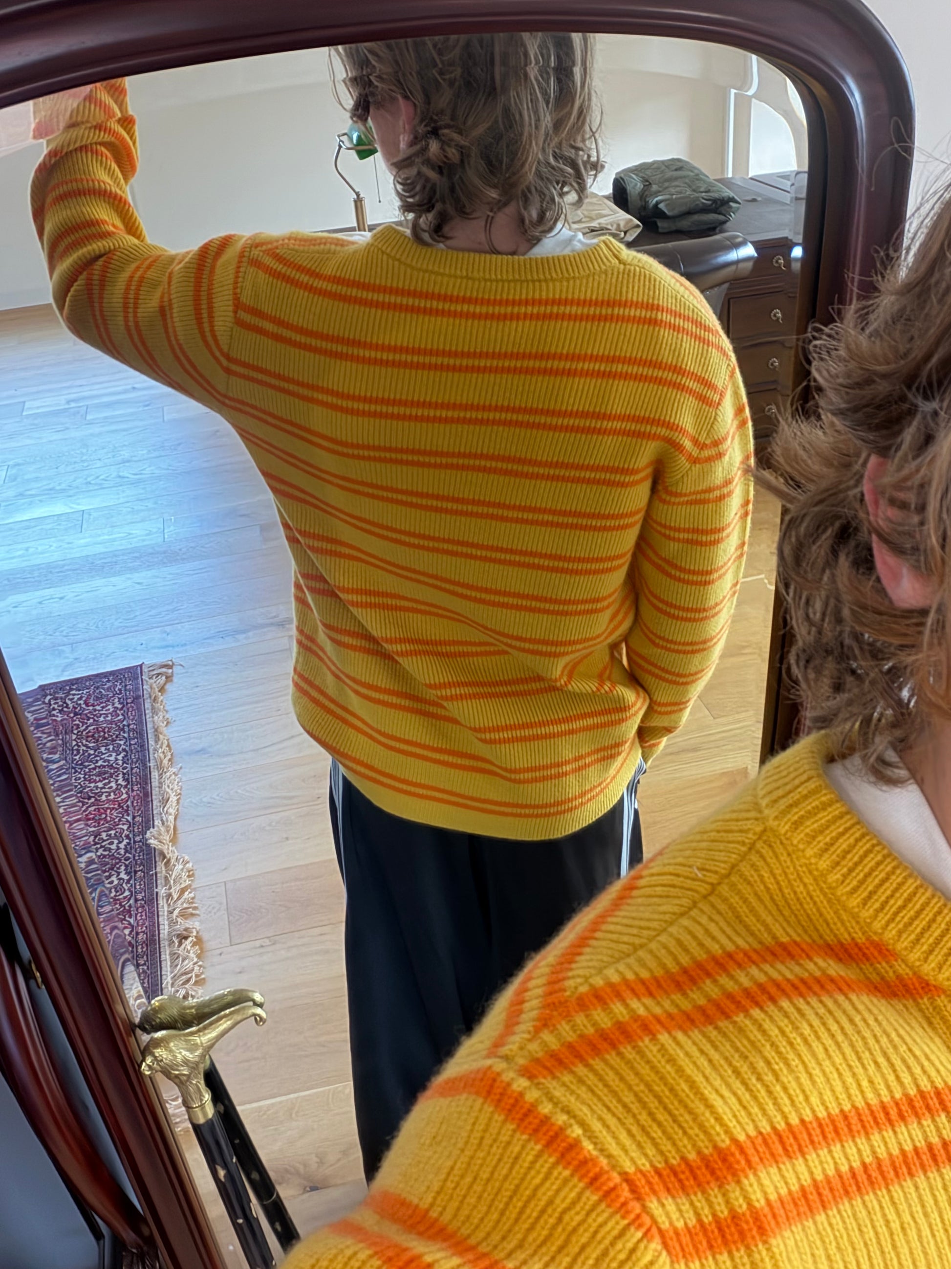 Yellow Striped Knit