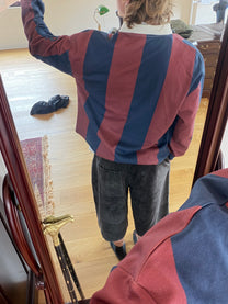 Burgundy / Navy Rugby Polo