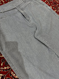 12oz Pinstripe Blue Denim Trousers