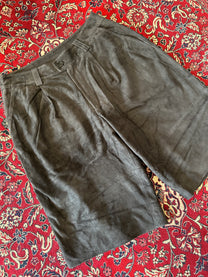 Black Suede Shorts