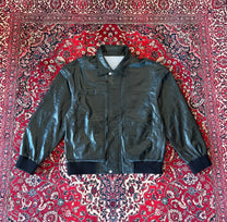Croc Workwear Leather Bomber Jacket