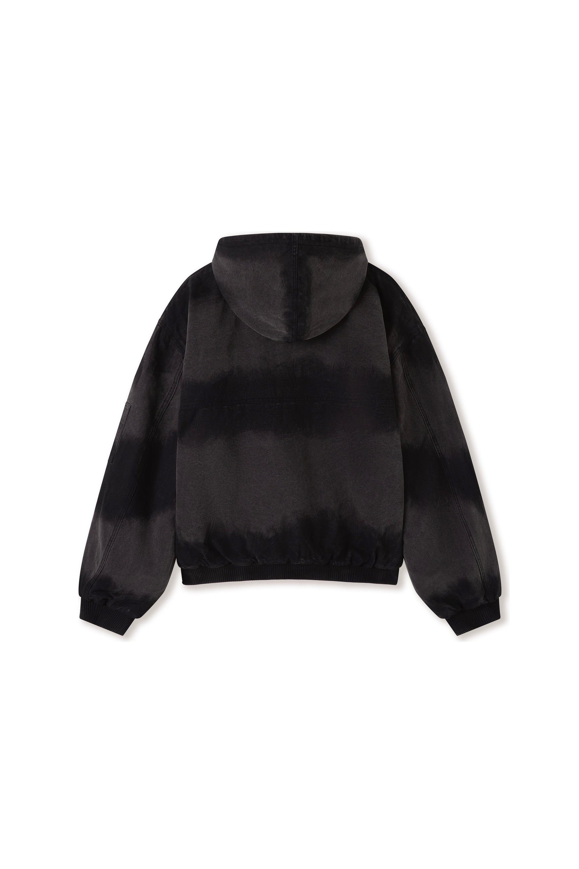 Shige Black Canvas Clasp Bomber Jacket