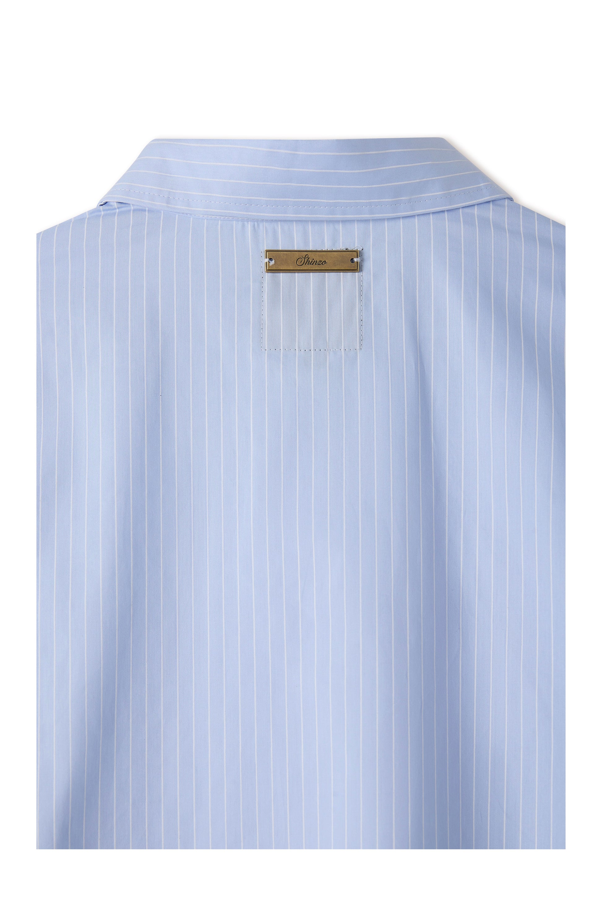 Hattori Blue Pinstripe Button Up Shirt