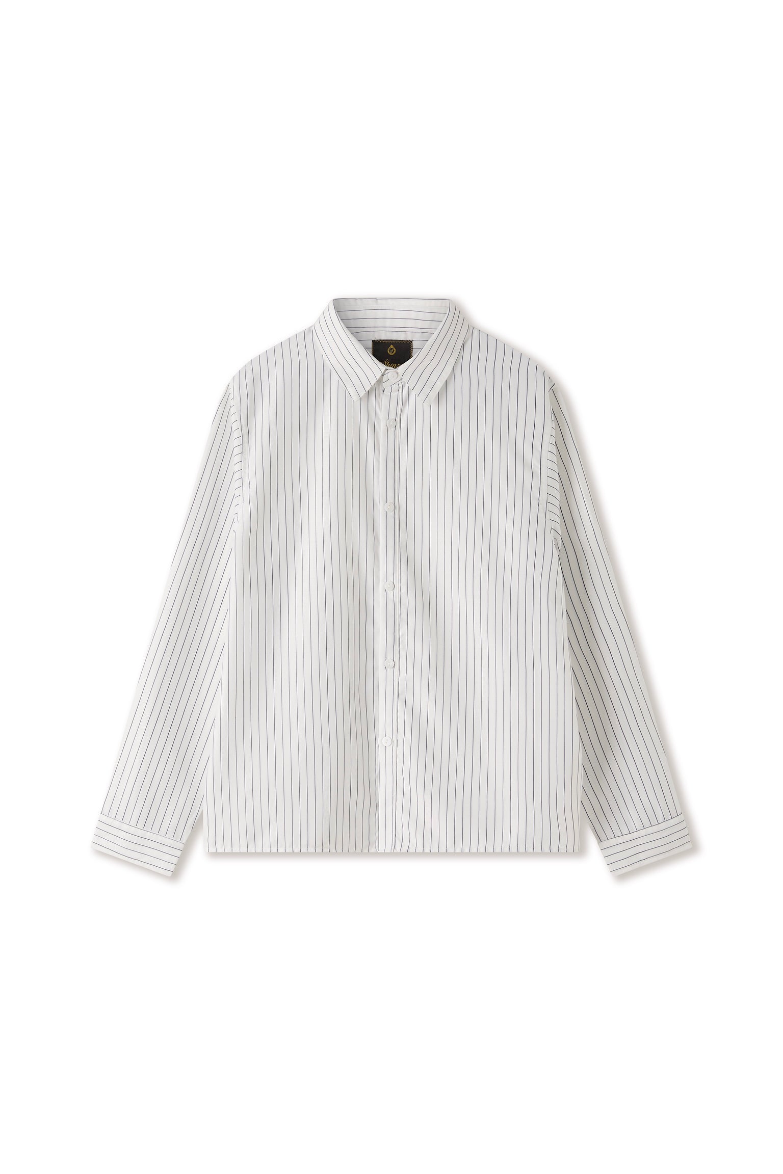 Sūtsu White Pinstripe Button Up Shirt