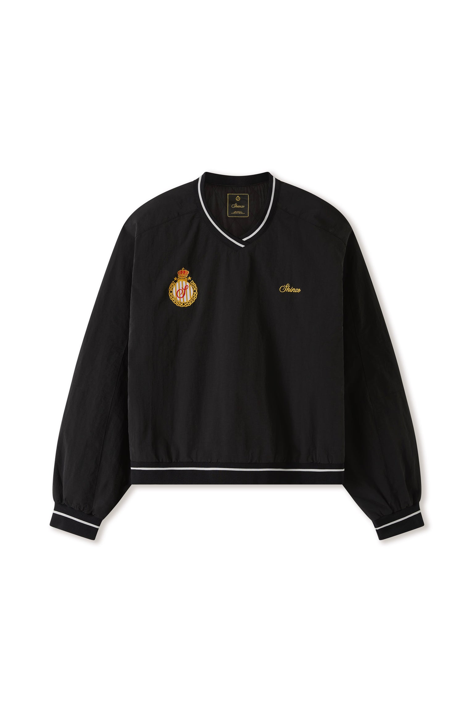 Amefuto Nylon V-Neck Pullover Jersey