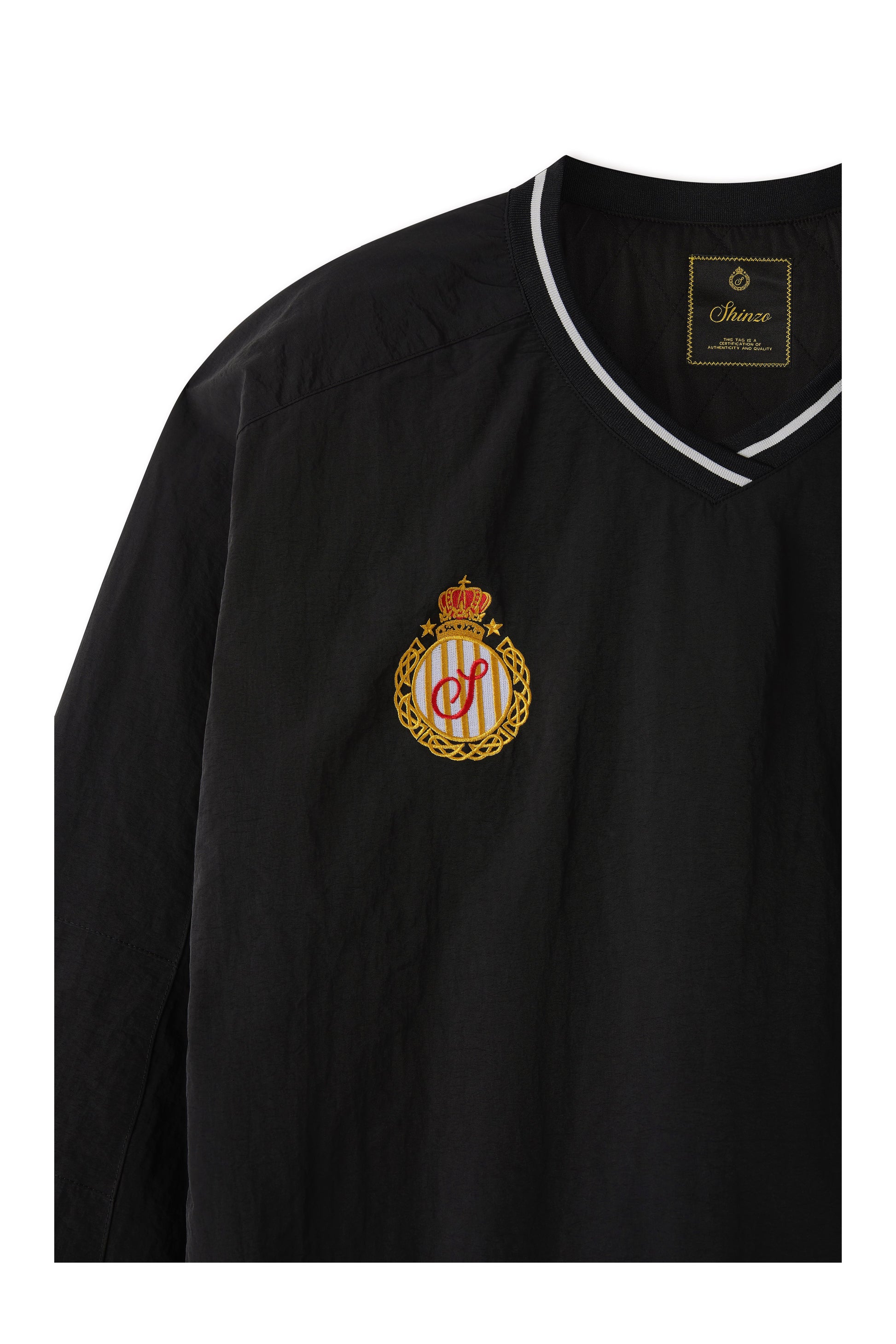 Amefuto Nylon V-Neck Pullover Jersey