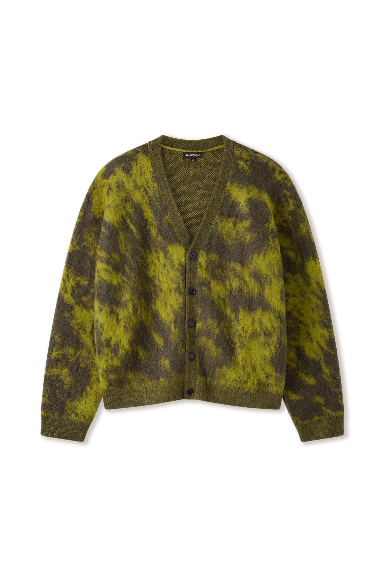 Wagara Green Mohair Cardigan