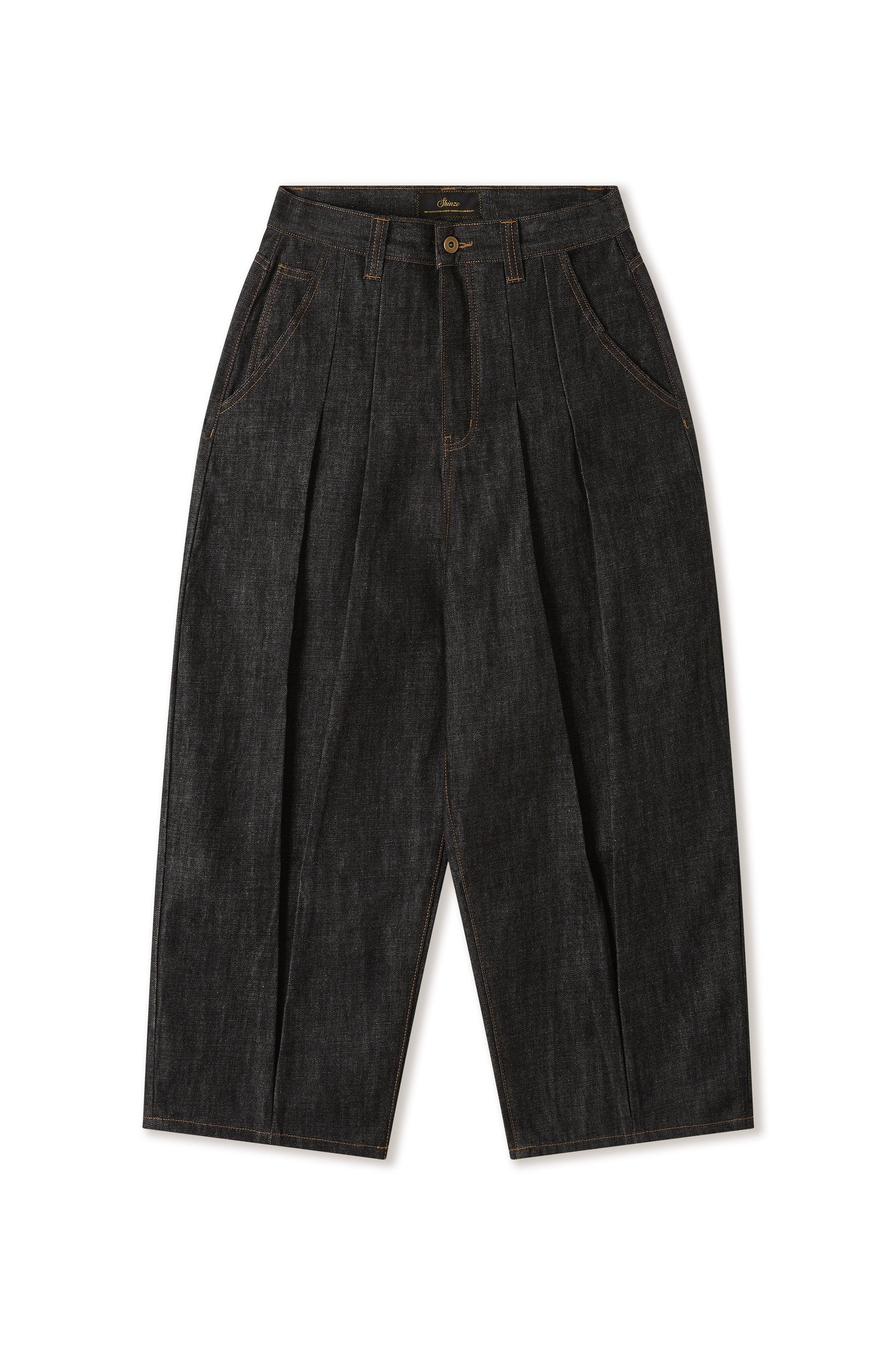 Okayama Black Raw Balloon Denim Pants