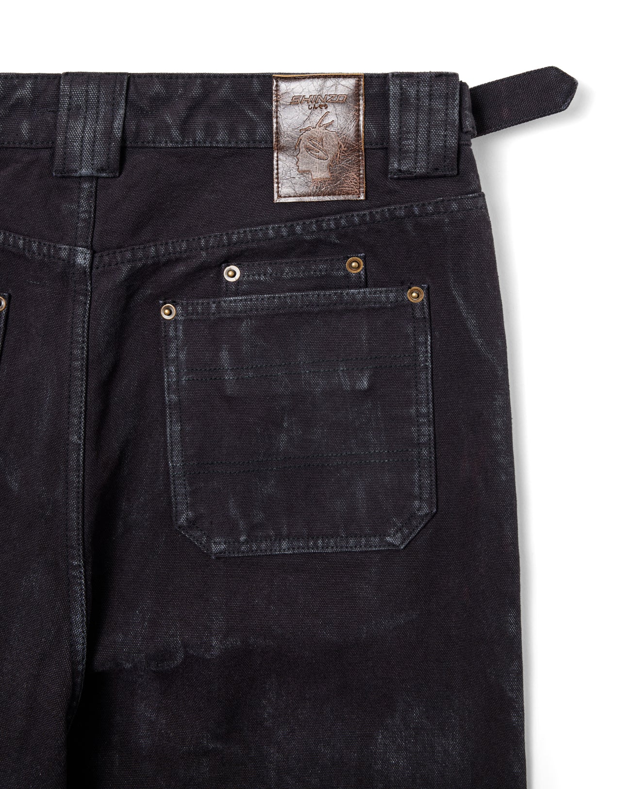 Shokunin 15oz Canvas Double Knee Pants Black