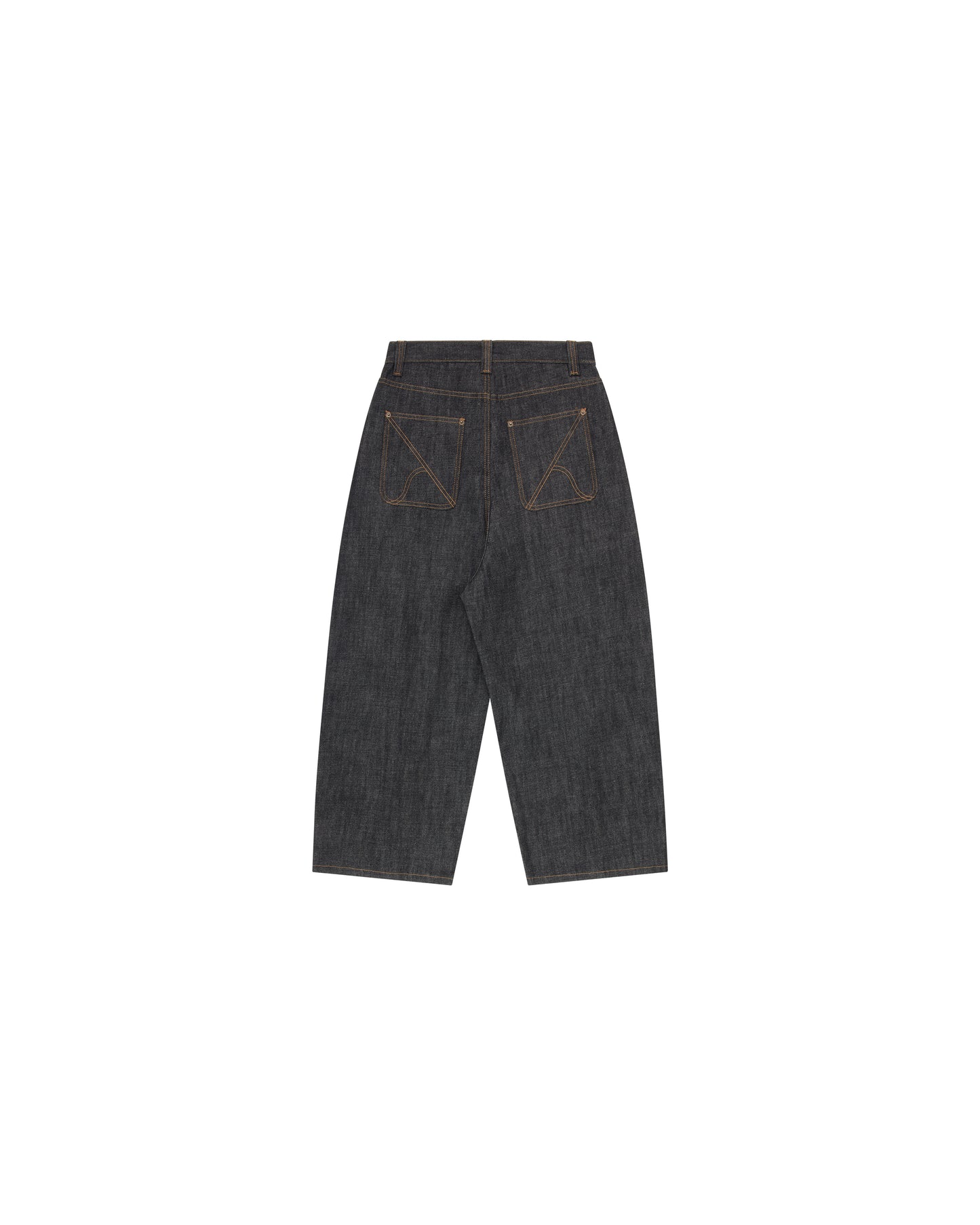 Okayama 15oz Raw Black Pleated Japanese Selvedge Balloon Denim Pants