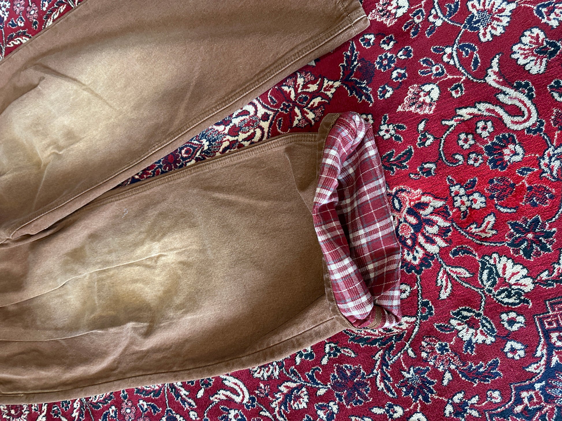 Brown Washed Jeans lining