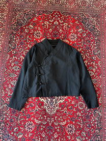 Black Frog Closure Jacket front