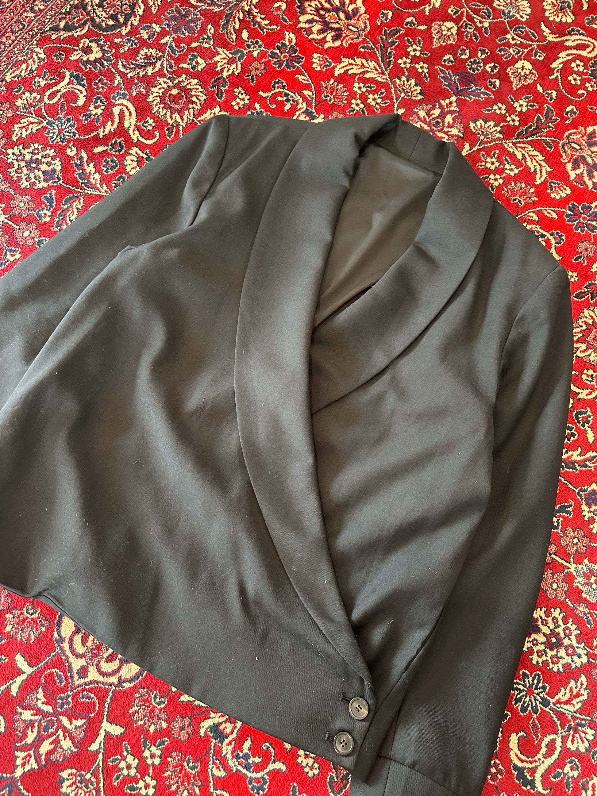 Black Kimono Blazer back