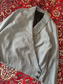 Grey Kimono Blazer back