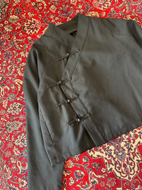 Black Frog Closure Jacket detail
