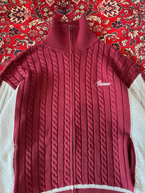 Red High Neck Track Jacket high neck