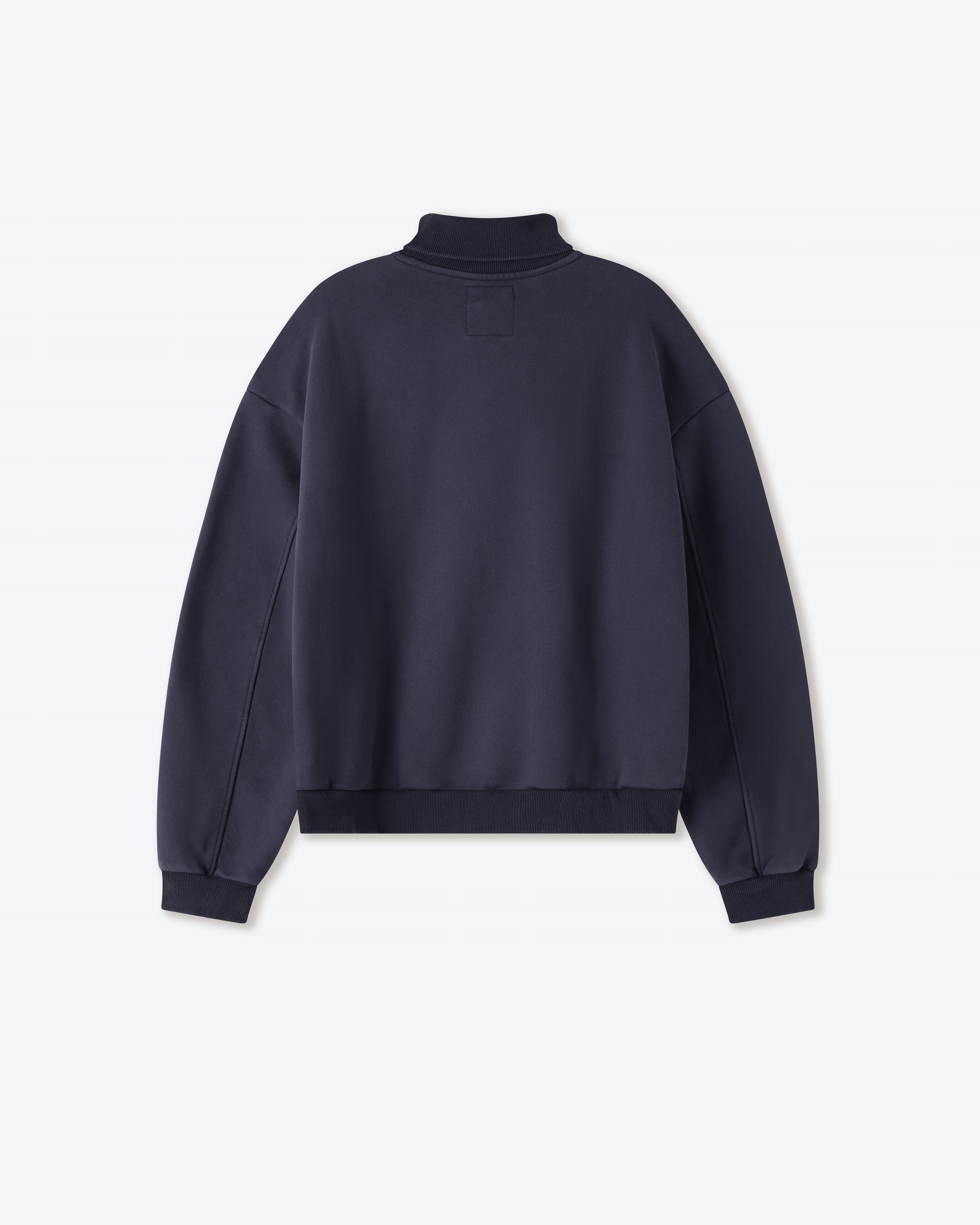 Washed Lavender Jersey Turtleneck Sweater