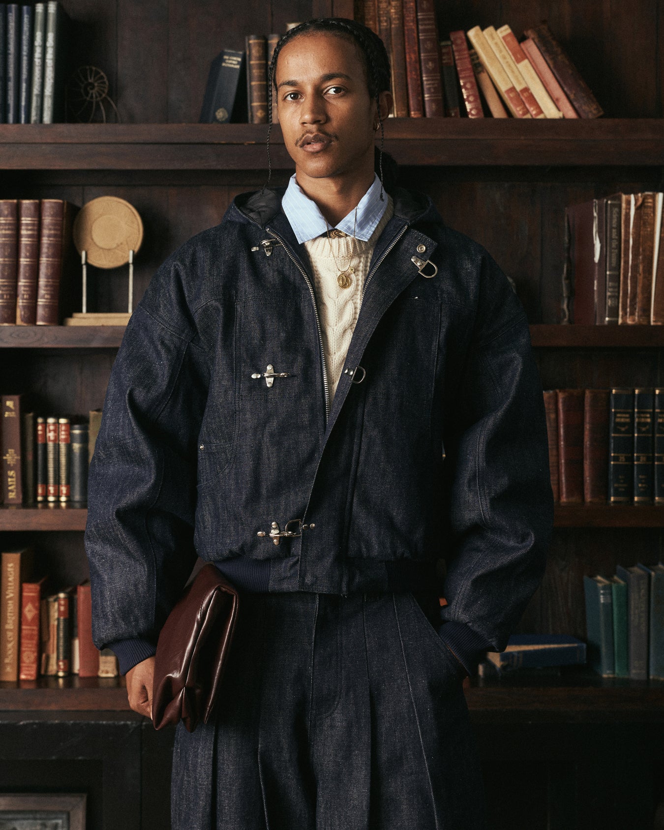 Okayama 15oz Blue Raw Japanese Denim Clasp Jacket