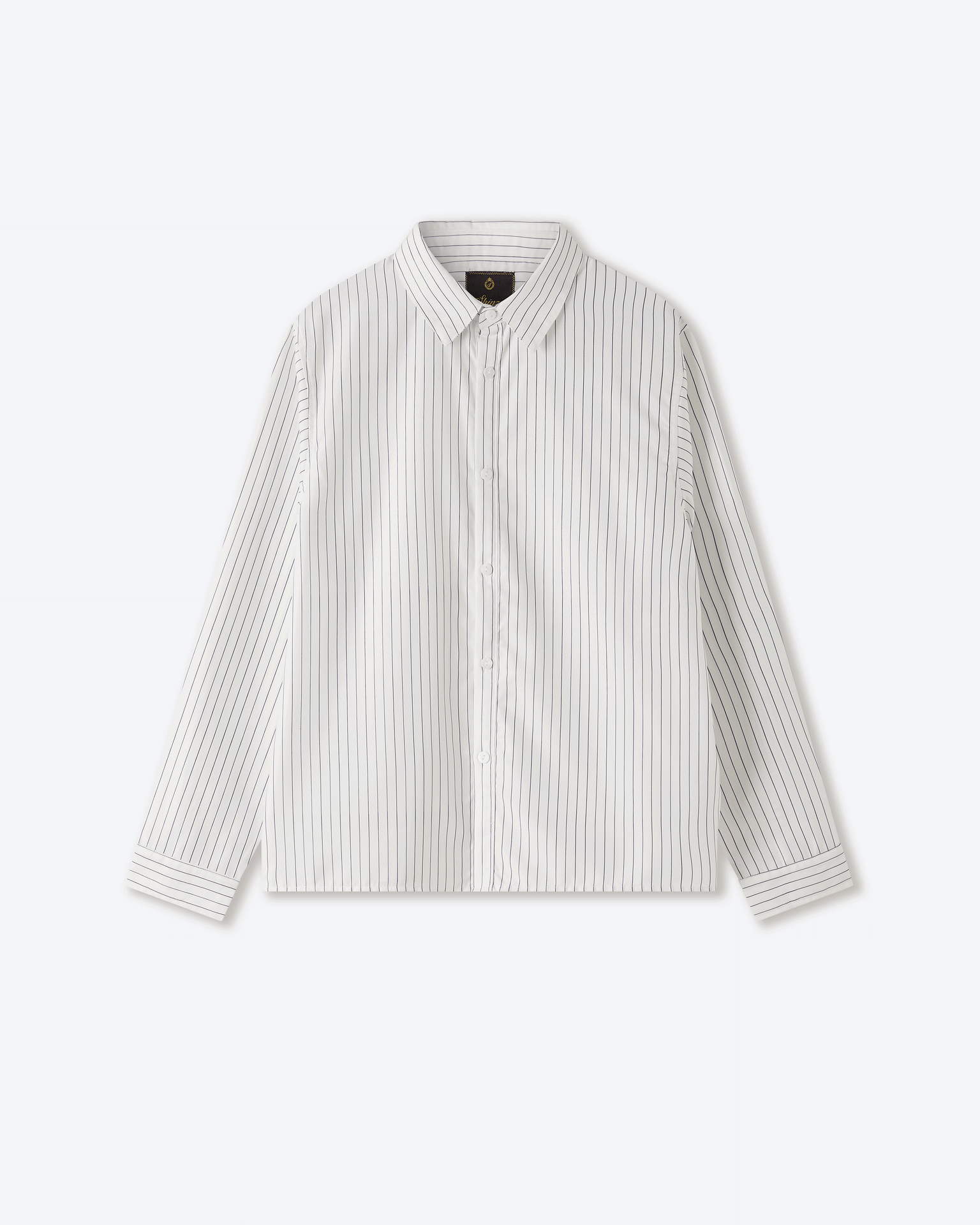 Sūtsu White Pinstripe Button Up Shirt